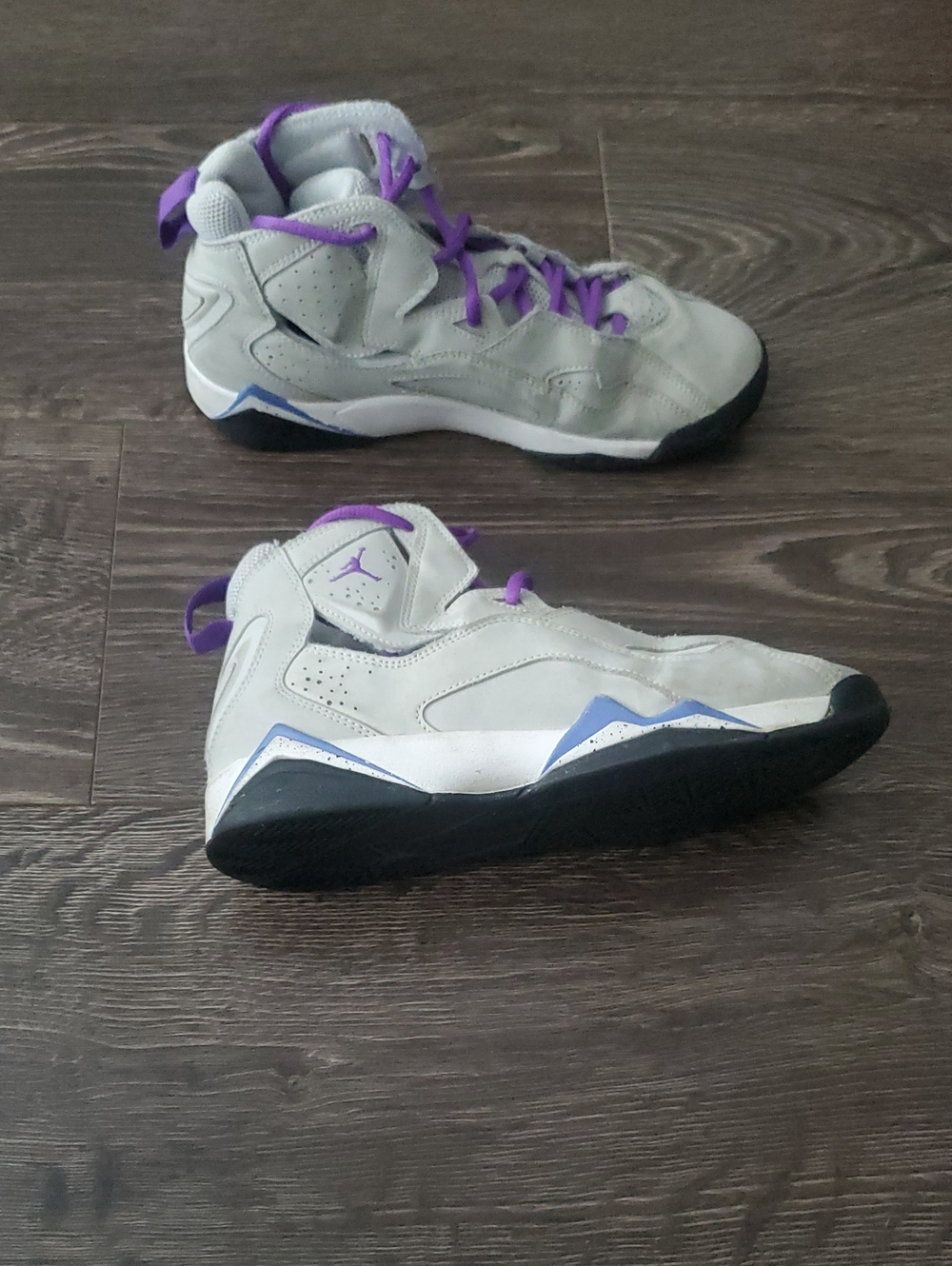💜 Air Jordan 7Y - TRUE FLIGHT Youth Basketball Sneakers with Original Laces